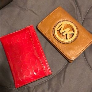 MK and Coach business card holders